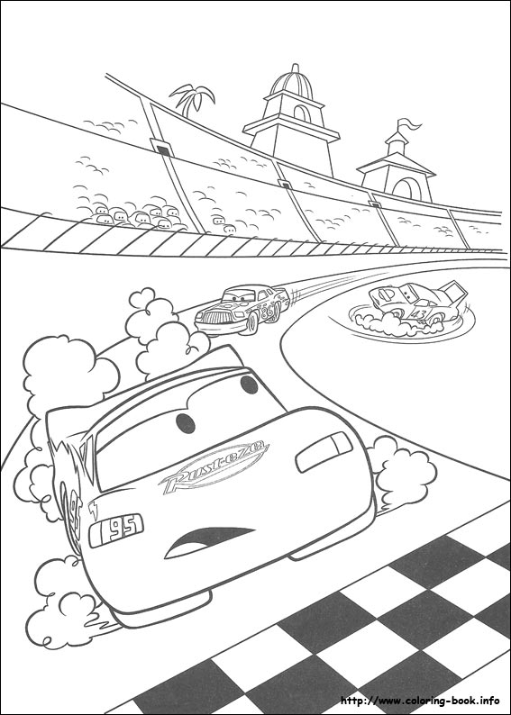 Plansa de colorat cu Cars pixar 170 80